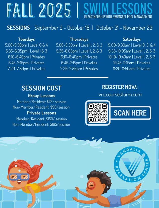 Fall Swim Lessons 2025