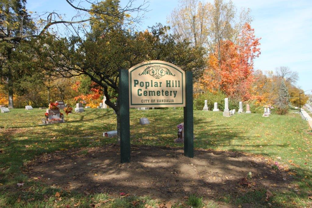 Poplar Hill Cemetery Sign